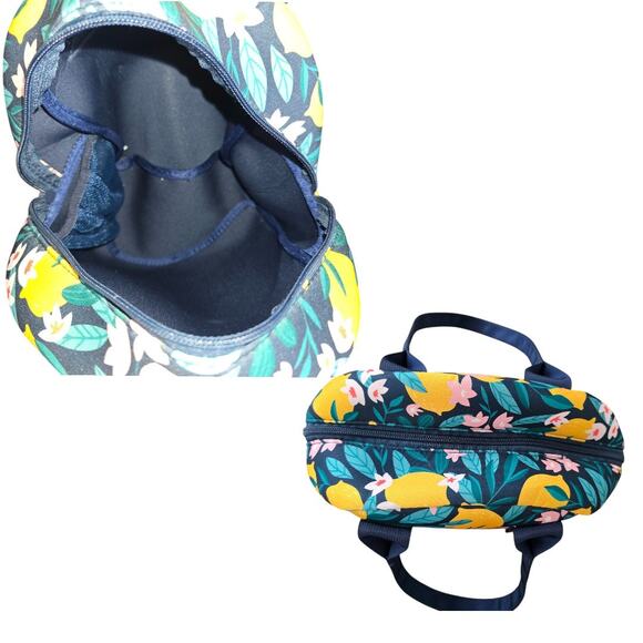 MYTAGALONGS Lemon Foodie Tote Toiletries Bag Neoprene - Picture 4 of 6